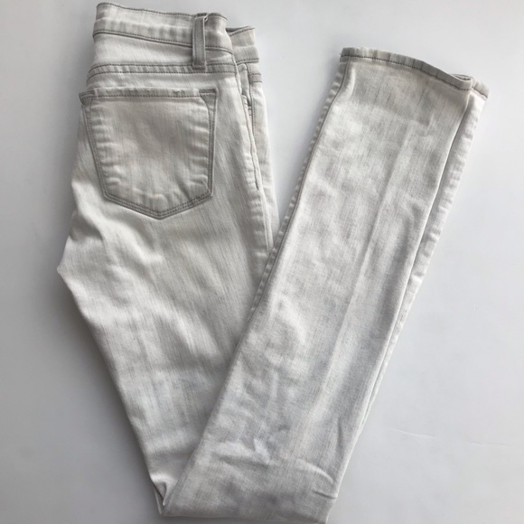 J Brand White Distressed Acid Wash Skinny Jeans - Picture 2 of 6